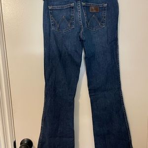 Wranglers flare low rise jeans